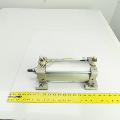 SMC NCDA1B400-0700 Double Acting Pneumatic Cylinder 4" Bore 7" Stroke 1" Rod