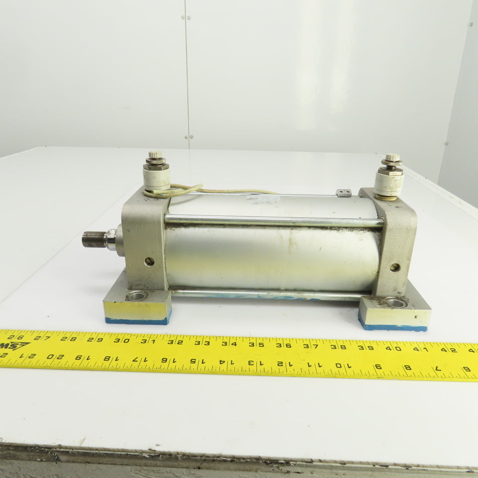 SMC NCDA1B400-0700 Double Acting Pneumatic Cylinder 4" Bore 7" Stroke 1" Rod