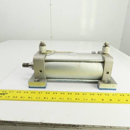 SMC NCDA1B400-0700 Double Acting Pneumatic Cylinder 4" Bore 7" Stroke 1" Rod