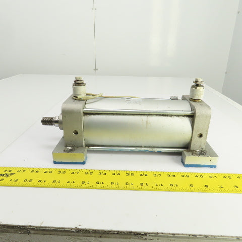 SMC NCDA1B400-0700 Double Acting Pneumatic Cylinder 4" Bore 7" Stroke 1" Rod