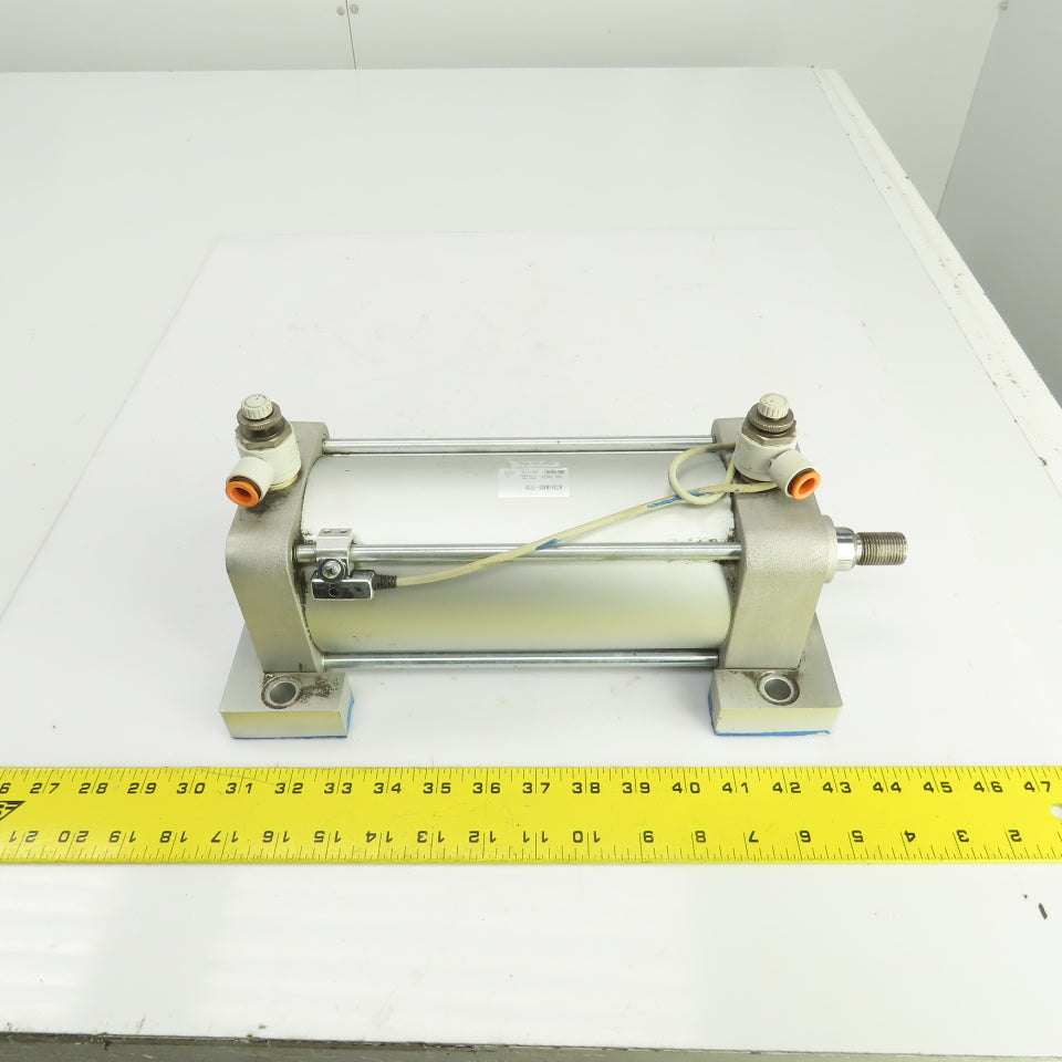 SMC NCDA1B400-0700 Double Acting Pneumatic Cylinder 4" Bore 7" Stroke 1" Rod