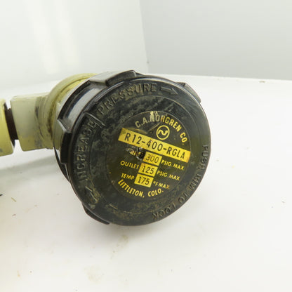 Norgren R12-400-RGLA F12-400-M3 Pneumatic Air Regulator Filter 150PSIG 1/2"NPT