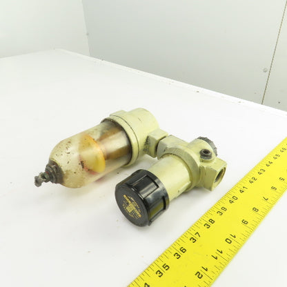 Norgren R12-400-RGLA F12-400-M3 Pneumatic Air Regulator Filter 150PSIG 1/2"NPT