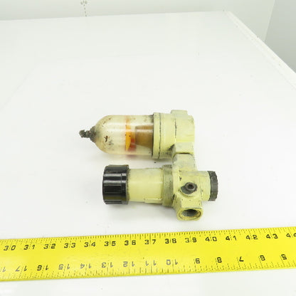 Norgren R12-400-RGLA F12-400-M3 Pneumatic Air Regulator Filter 150PSIG 1/2"NPT