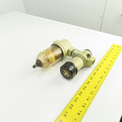 Norgren R12-400-RGLA F12-400-M3 Pneumatic Air Regulator Filter 150PSIG 1/2"NPT
