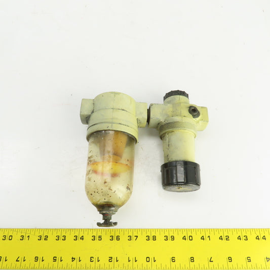 Norgren R12-400-RGLA F12-400-M3 Pneumatic Air Regulator Filter 150PSIG 1/2"NPT