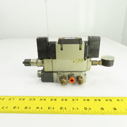 SMC VFS3400-3FZ 4/5 Way Pneumatic Air Solenoid Valve 94-138V 0.1-1.0MPa 3/8" NPT