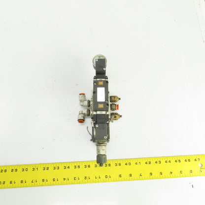 SMC VFS3400-3FZ 4/5 Way Pneumatic Air Solenoid Valve 94-138V 0.1-1.0MPa 3/8" NPT