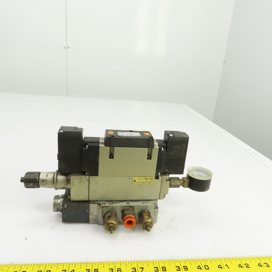 SMC VFS3400-3FZ 4/5 Way Pneumatic Air Solenoid Valve 94-138V 0.1-1.0MPa 3/8" NPT