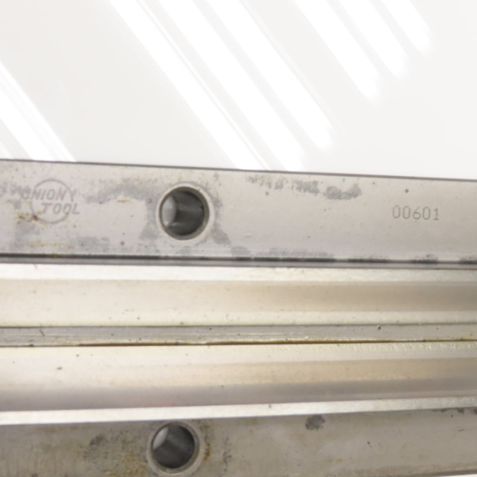 Union Tool 25mm x 1000mm V-Groove Glide Linear Slide Set Makino Wire EDM 2 pcs.