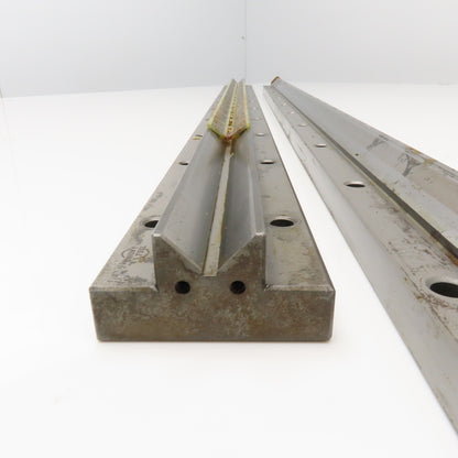 Union Tool 25mm x 1000mm V-Groove Glide Linear Slide Set Makino Wire EDM 2 pcs.
