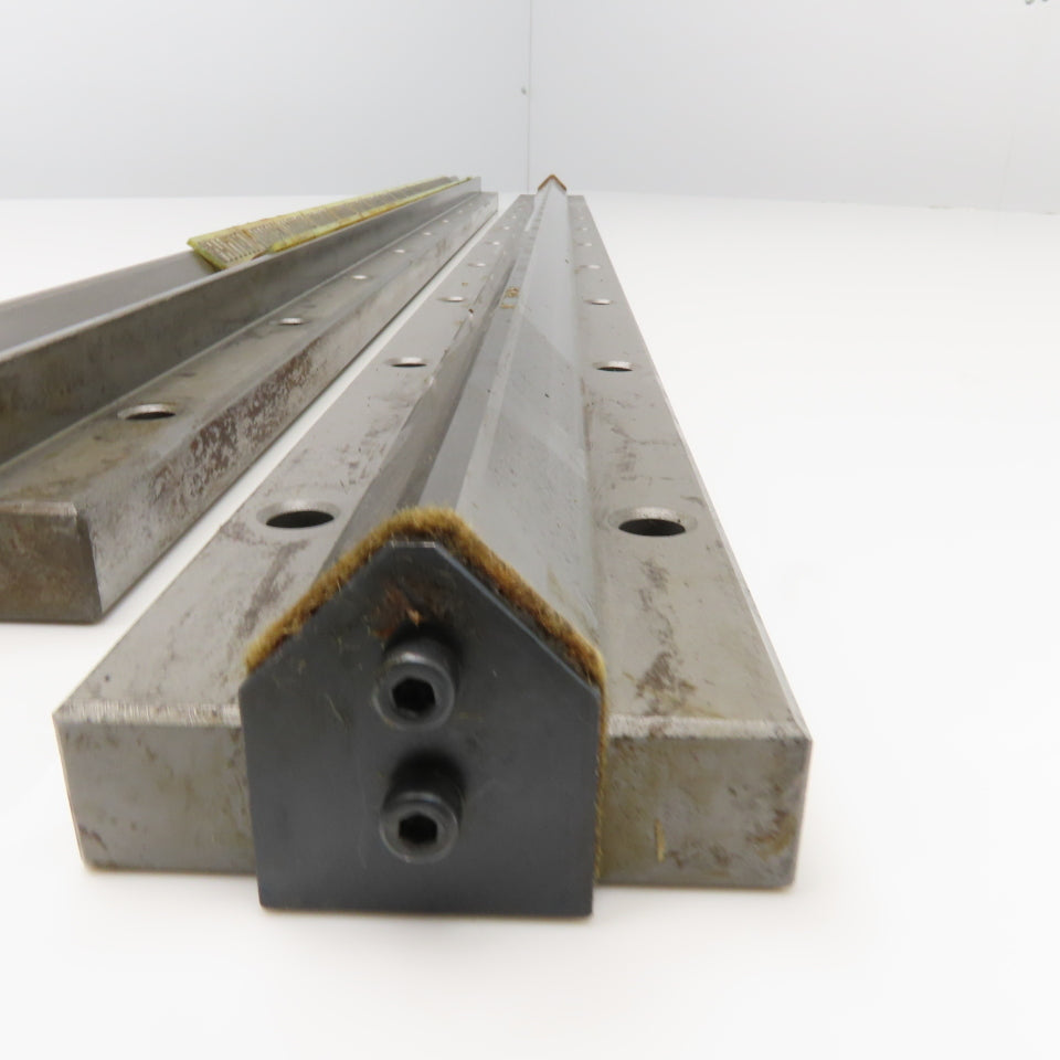 Union Tool 25mm x 1000mm V-Groove Glide Linear Slide Set Makino Wire EDM 2 pcs.