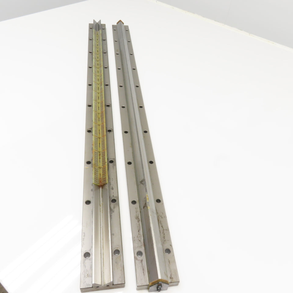 Union Tool 25mm x 1000mm V-Groove Glide Linear Slide Set Makino Wire EDM 2 pcs.