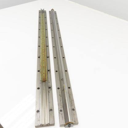 Union Tool 25mm x 1000mm V-Groove Glide Linear Slide Set Makino Wire EDM 2 pcs.