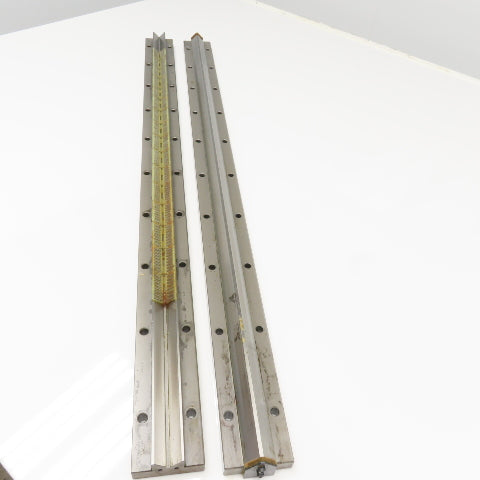 Union Tool 25mm x 1000mm V-Groove Glide Linear Slide Set Makino Wire EDM 2 pcs.