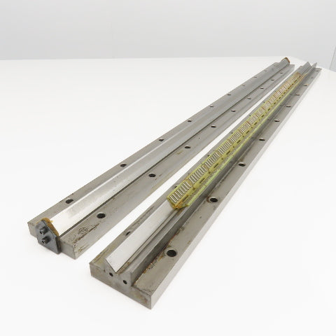 Union Tool 25mm x 1000mm V-Groove Glide Linear Slide Set Makino Wire EDM 2 pcs.