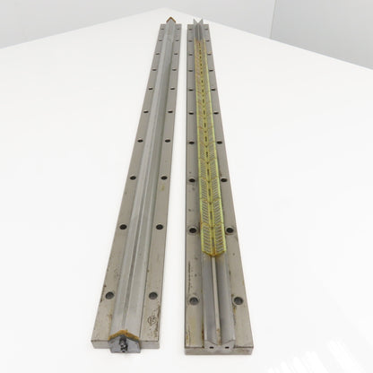 Union Tool 25mm x 1000mm V-Groove Glide Linear Slide Set Makino Wire EDM 2 pcs.