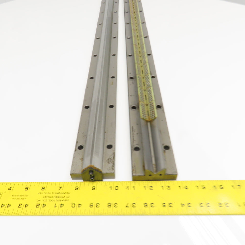 Union Tool 25mm x 1000mm V-Groove Glide Linear Slide Set Makino Wire EDM 2 pcs.