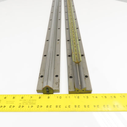 Union Tool 25mm x 1000mm V-Groove Glide Linear Slide Set Makino Wire EDM 2 pcs.