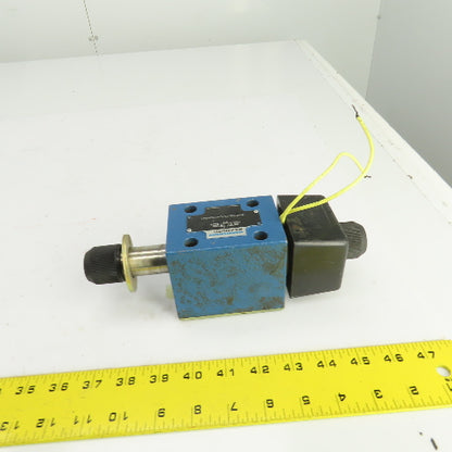 Mannesmann Rexroth 4WE10E33/CW110N9K4 4/3 Way Hydraulic Directional Valve 120V