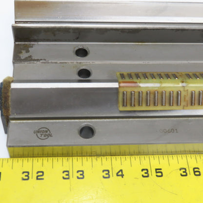 Union Tool 25mm x 1300mm V-Groove Glide Linear Slide Set Makino Wire EDM 2Pcs.
