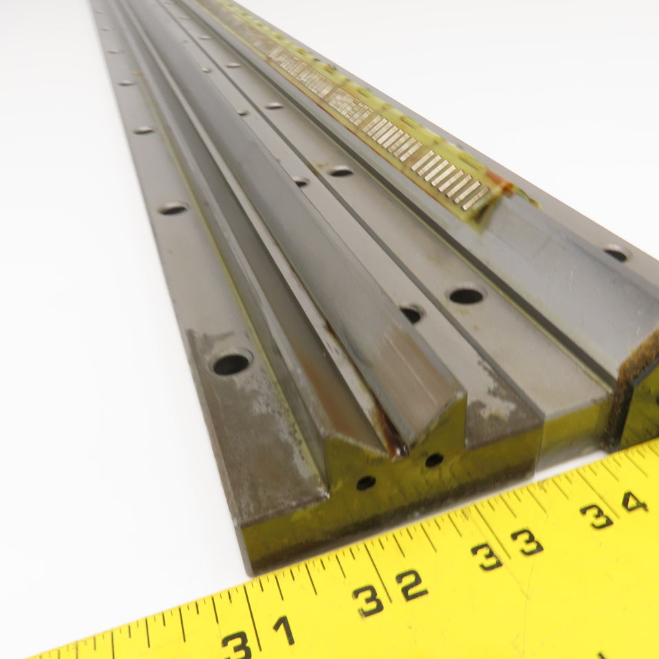 Union Tool 25mm x 1300mm V-Groove Glide Linear Slide Set Makino Wire EDM 2Pcs.