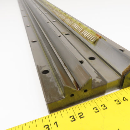 Union Tool 25mm x 1300mm V-Groove Glide Linear Slide Set Makino Wire EDM 2Pcs.