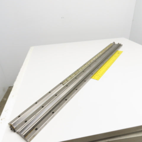 Union Tool 25mm x 1300mm V-Groove Glide Linear Slide Set Makino Wire EDM 2Pcs.