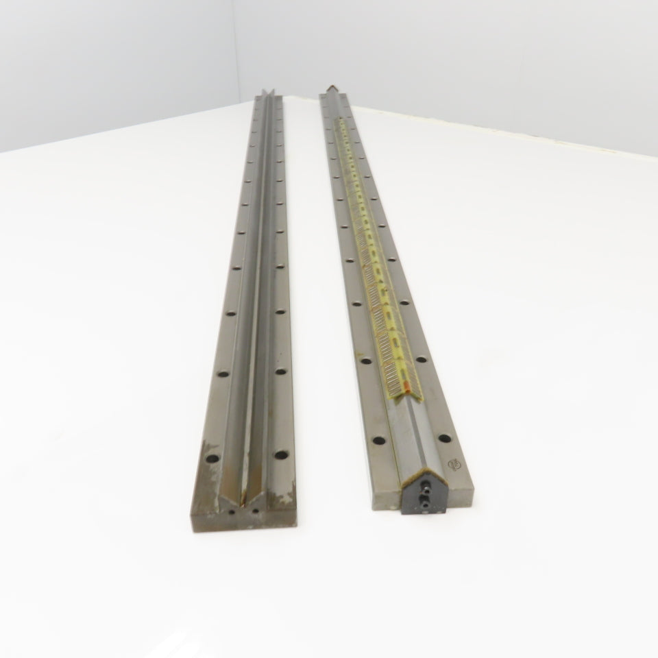 Union Tool 25mm x 1300mm V-Groove Glide Linear Slide Set Makino Wire EDM 2Pcs.