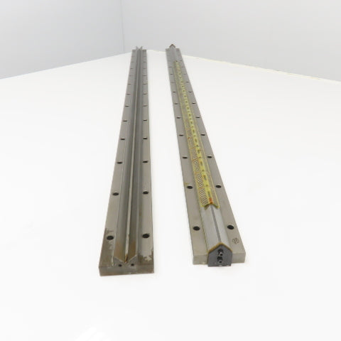Union Tool 25mm x 1300mm V-Groove Glide Linear Slide Set Makino Wire EDM 2Pcs.