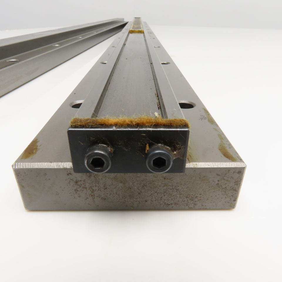 Union Tool 30mm x 1000mm Flat Groove Glide Linear Slide Set Makino Wire EDM 2 Pc