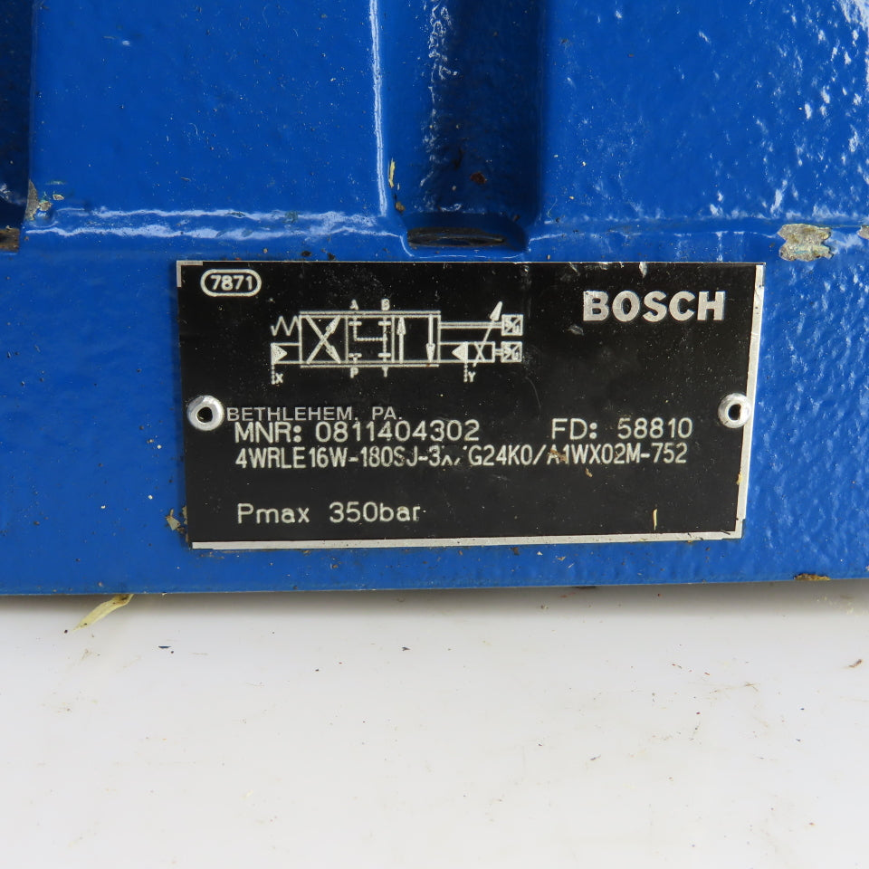 Bosch 0811404302 0 811 404 607 4/3 Hydraulic Directional Control Valve 315 Bar