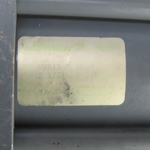 Miller HV81B6N Double Acting Hydraulic Trunnion Cylinder 4" Stroke 2-1/2" Bore