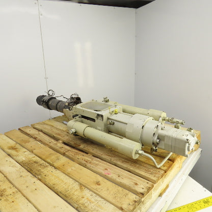 Krauss Maffei KM 150-390-55C2 1266371-01 Injection Unit Assembly 150 Ton