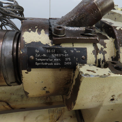Krauss Maffei KM 150-390-55C2 1266371-01 Injection Unit Assembly 150 Ton