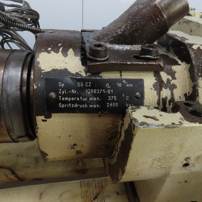 Krauss Maffei KM 150-390-55C2 1266371-01 Injection Unit Assembly 150 Ton