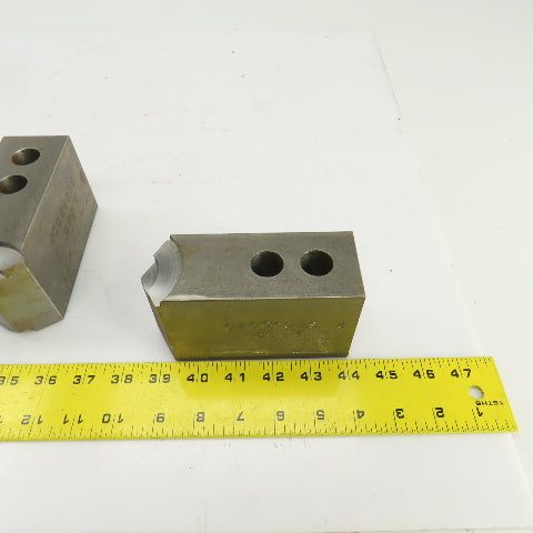 Abbott KTT10S3 1.5mm X 60° Serrated Soft Lathe Jaws For 10" Chuck 2"Wx3"Hx5.5" L