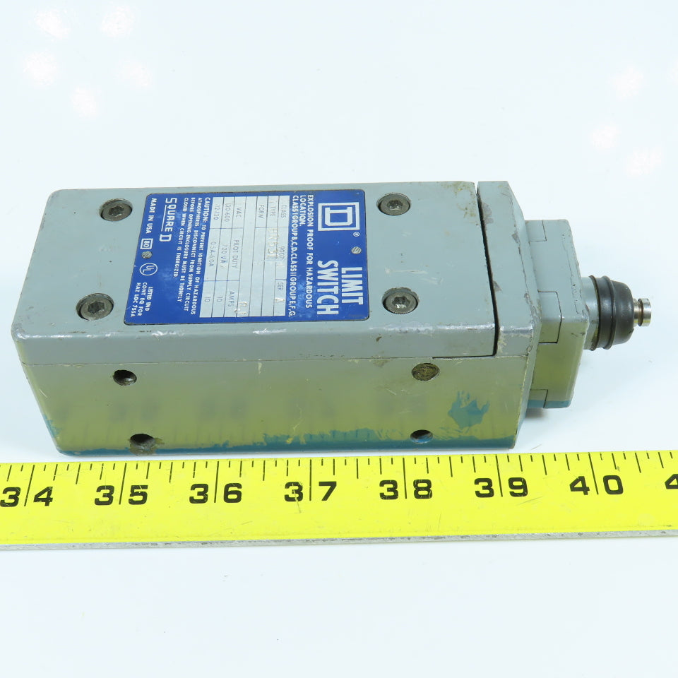 Square D BR53E Class 9007 Explosion Proof Limit Switch 120-600 VAC 10 Amp