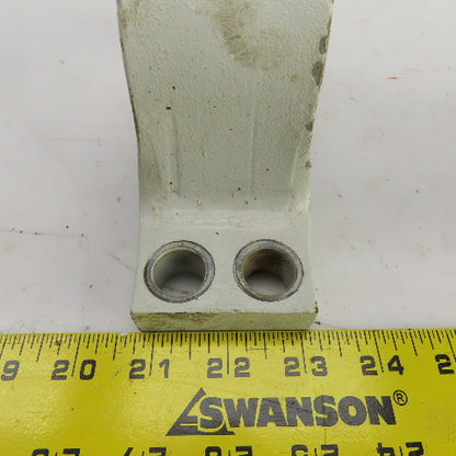 Heavy Duty Steel Pipe Strap Clamps 4-Hole 79mm Open Lot Of 2