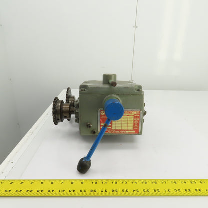 Turner 2M4-160LLF Uni-Drive Multi-Speed Gearbox 100RPM Input 4:1,1:1,1:4 Ratios
