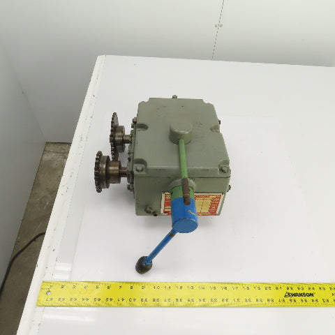 Turner 2M4-160LLF Uni-Drive Multi-Speed Gearbox 100RPM Input 4:1,1:1,1:4 Ratios