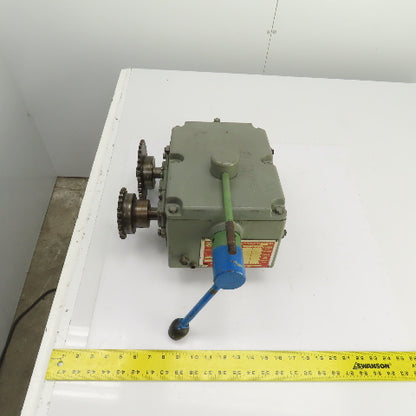 Turner 2M4-160LLF Uni-Drive Multi-Speed Gearbox 100RPM Input 4:1,1:1,1:4 Ratios