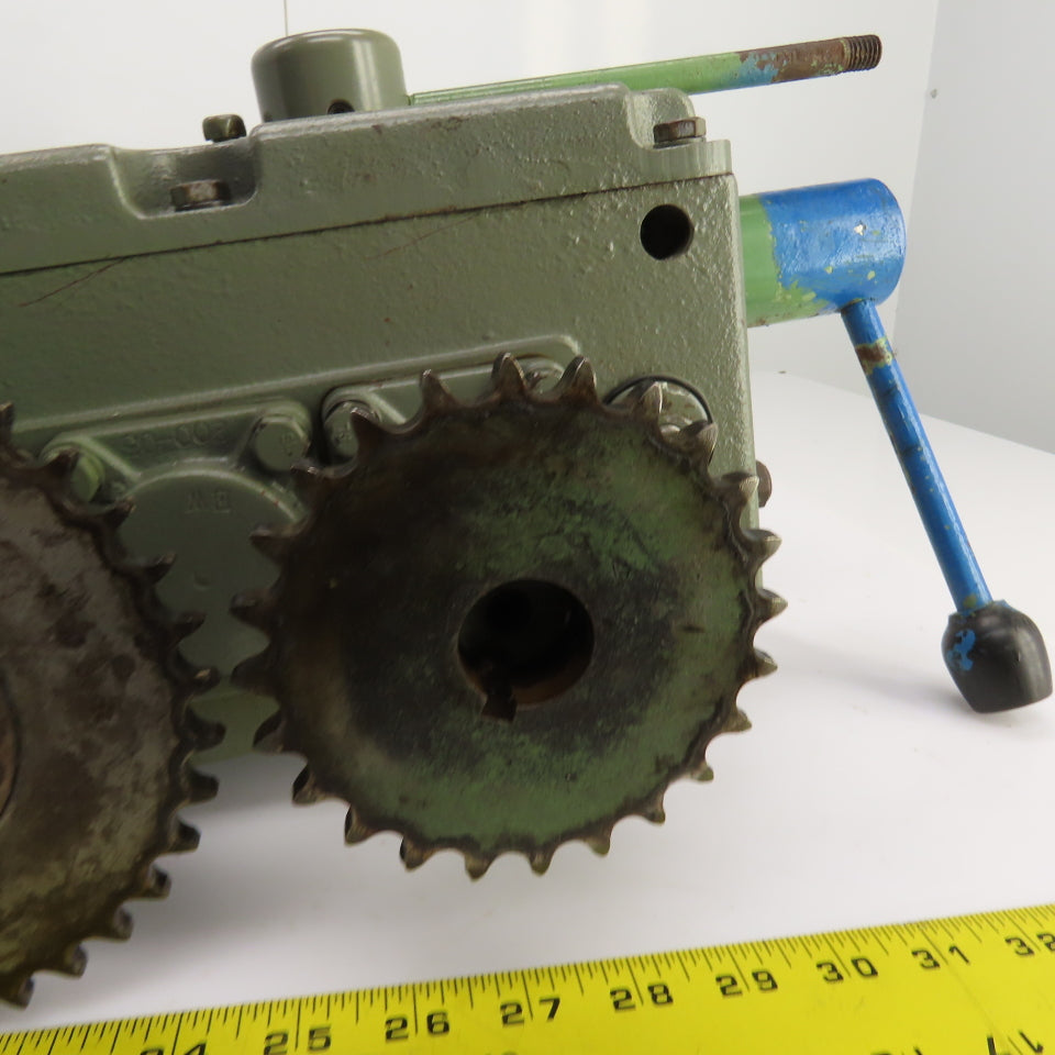Turner 2M4-160LLF Uni-Drive Multi-Speed Gearbox 100RPM Input 4:1,1:1,1:4 Ratios