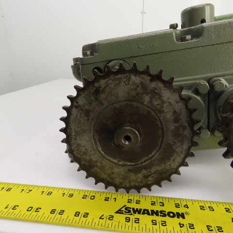 Turner 2M4-160LLF Uni-Drive Multi-Speed Gearbox 100RPM Input 4:1,1:1,1:4 Ratios