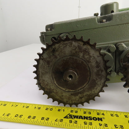 Turner 2M4-160LLF Uni-Drive Multi-Speed Gearbox 100RPM Input 4:1,1:1,1:4 Ratios
