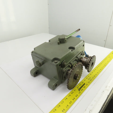 Turner 2M4-160LLF Uni-Drive Multi-Speed Gearbox 100RPM Input 4:1,1:1,1:4 Ratios