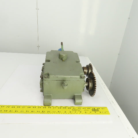 Turner 2M4-160LLF Uni-Drive Multi-Speed Gearbox 100RPM Input 4:1,1:1,1:4 Ratios