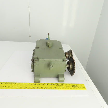 Turner 2M4-160LLF Uni-Drive Multi-Speed Gearbox 100RPM Input 4:1,1:1,1:4 Ratios