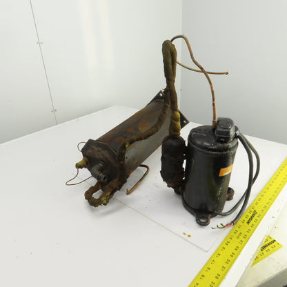 Toshiba TH106X2-K Compressor 200V 3PH 44K High 23K Low W/Heat Exchanger Assembly