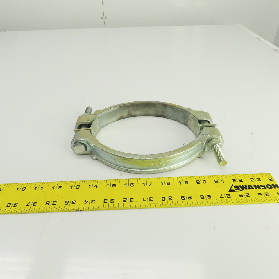 Dixon 769 Double Bolt Iron Clamp W/Saddles 6-32/64" To 7-36/64"